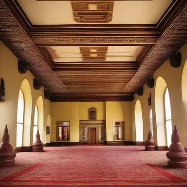 The luxurious Swazi palace showcased intricate Swazi architectural designs.
