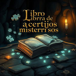 An alternative book cover design for "Libro de acertijos misteriosos"