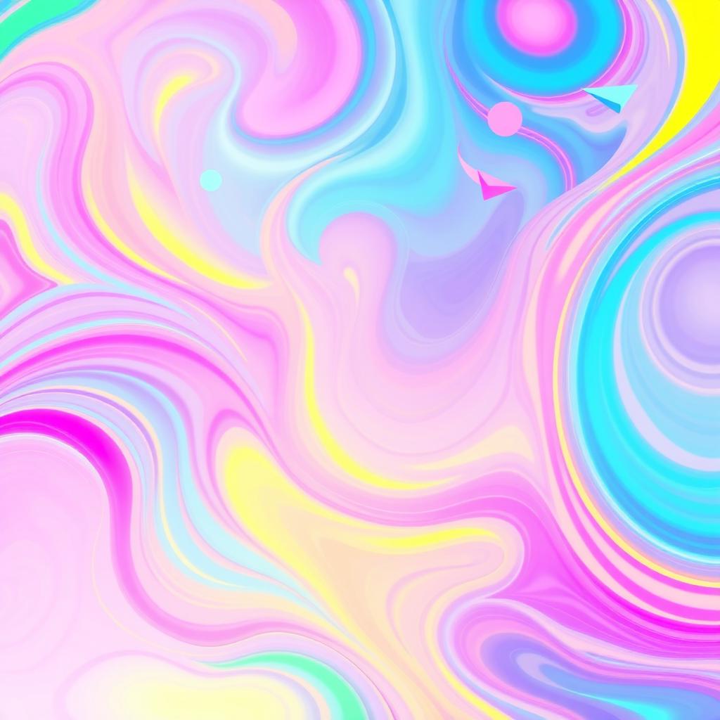 A vibrant and colorful abstract background featuring a blend of soft pastel shades mixed with bold neon colors