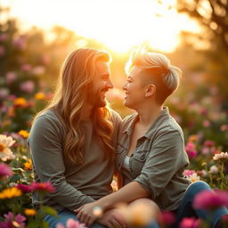 A romantic profile image featuring a couple in a serene and intimate setting