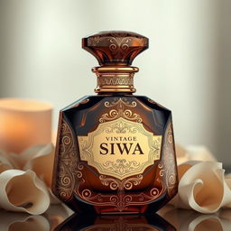 A luxurious perfume bottle named 'Vintage Siwa'