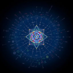 A visually striking representation of algebraic geometry as the central theme of pure mathematics