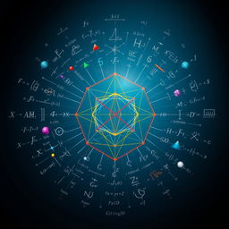 A visually striking representation of algebraic geometry as the central theme of pure mathematics