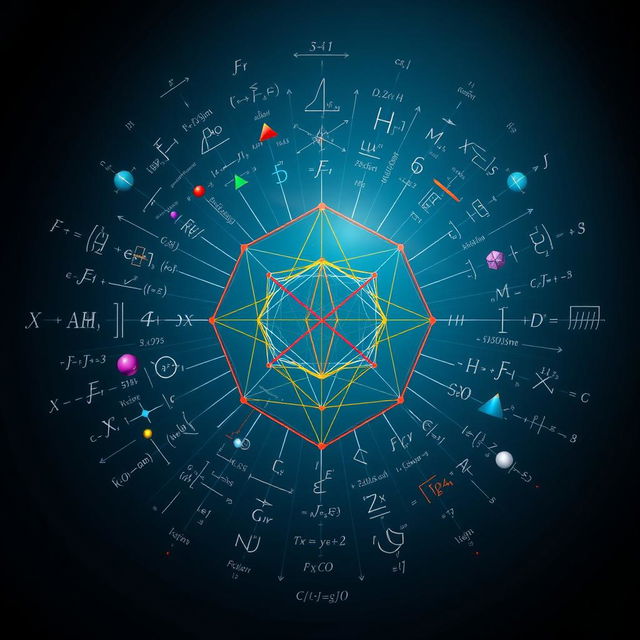 A visually striking representation of algebraic geometry as the central theme of pure mathematics