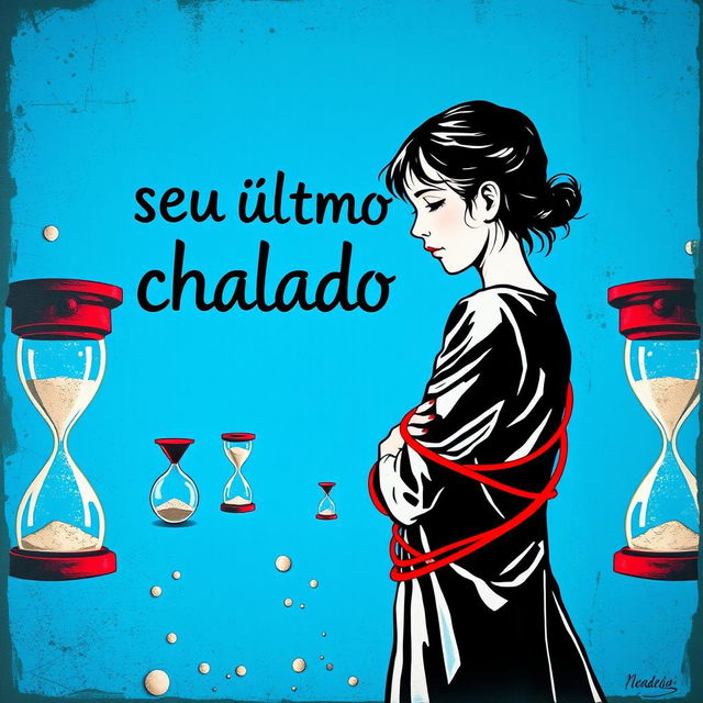 A captivating image with a vivid blue background, featuring the words 'seu último chamado' prominently displayed