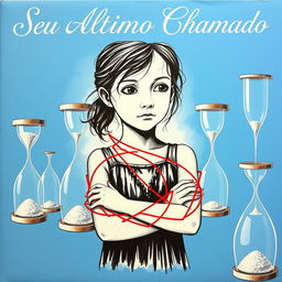 A beautiful visual representation featuring a blue background with the phrase 'Seu Último Chamado' displayed prominently in an elegant font