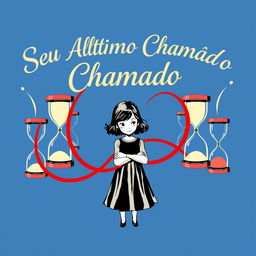 A stunning image with a vibrant blue background featuring the text 'Seu Último Chamado' in an elegant, artistic font