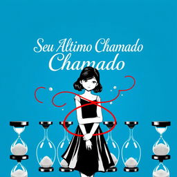A stunning image with a vibrant blue background featuring the text 'Seu Último Chamado' in an elegant, artistic font