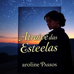 A stunning book cover featuring Anakin Skywalker and Padmé Amidala in the background, set against a breathtaking starry sky at dusk