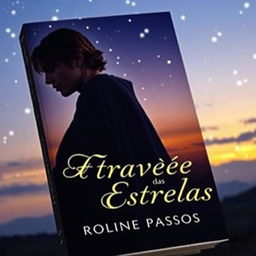 A compelling book cover showing Anakin Skywalker and Padmé Amidala in the background, against a captivating starry sky during twilight