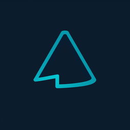 A modern and sleek logo design featuring a stylized letter 'A' intertwined with geometric shapes