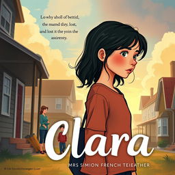 A book cover illustration featuring a 14-year-old girl named Clara