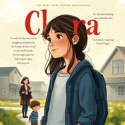 A book cover illustration featuring a 14-year-old girl named Clara