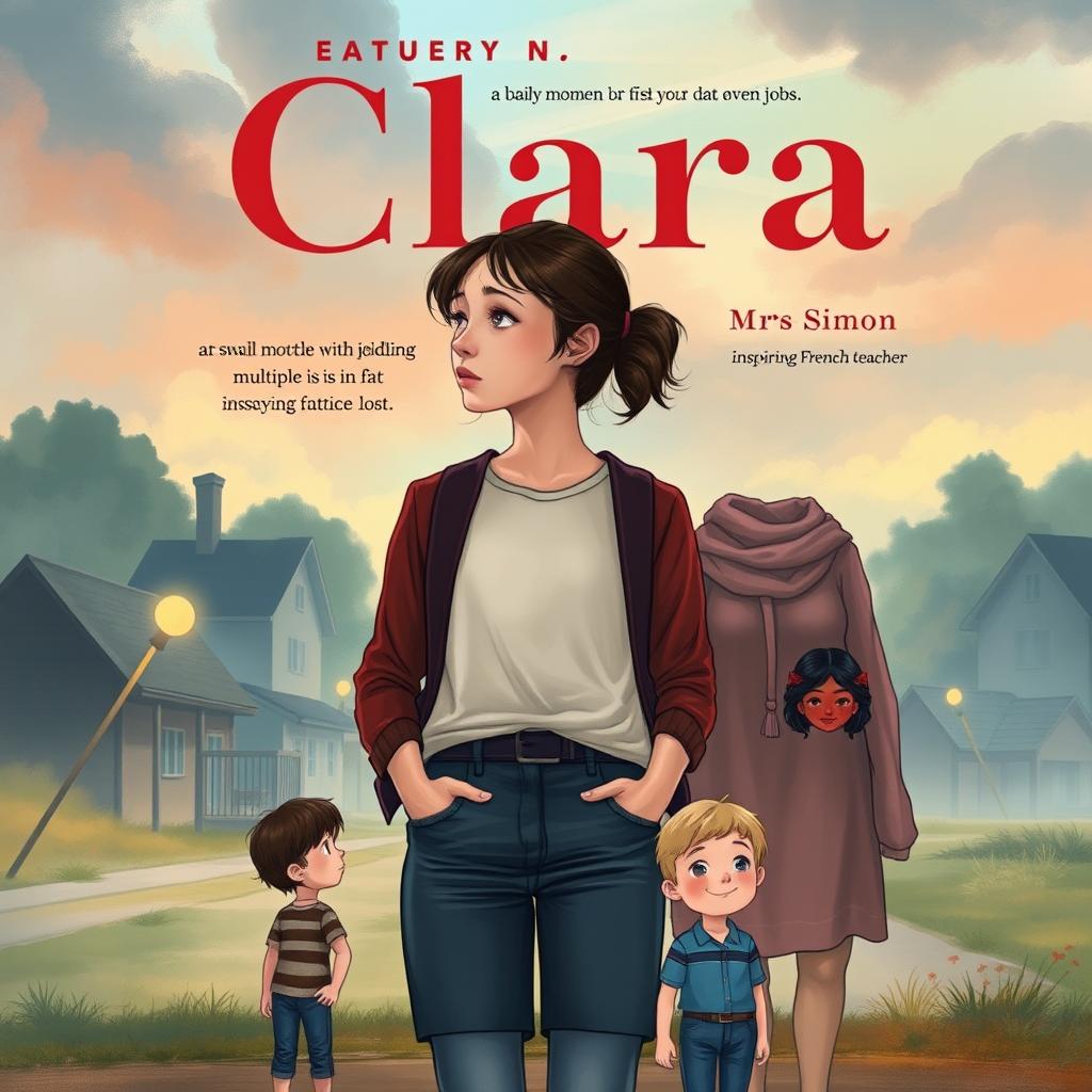 A book cover illustration featuring a 14-year-old girl named Clara