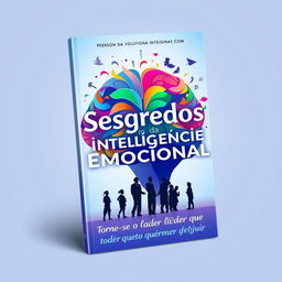 A striking ebook cover design for the title 'Segredos da Inteligência Emocional: Torne-se o Líder que Todos Querem Seguir'