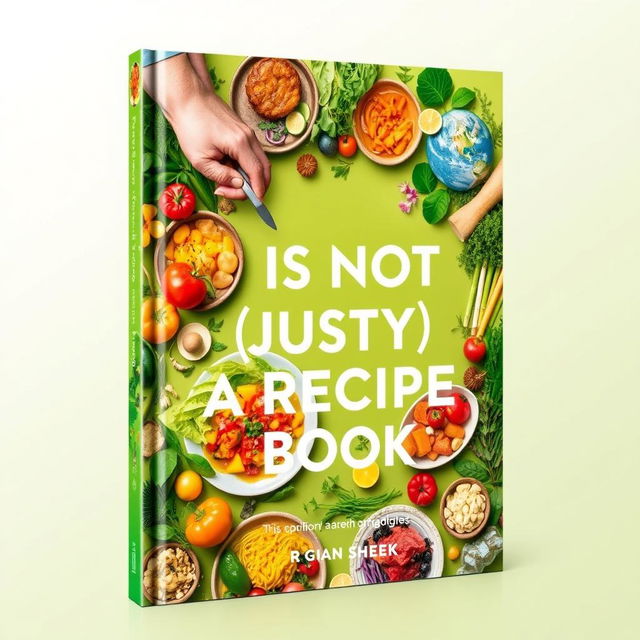 An eye-catching book cover for 'This is Not (Just) a Recipe Book