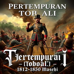 A historical depiction of 'Pertempuran Toboali, 1812-1850 Masehi'