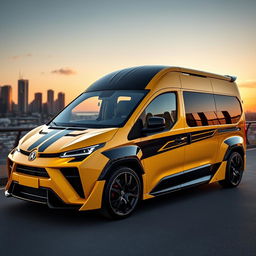 A sleek, futuristic design of a Lamborghini-inspired Berlingo, showcasing an ultra-modern interpretation of the classic van