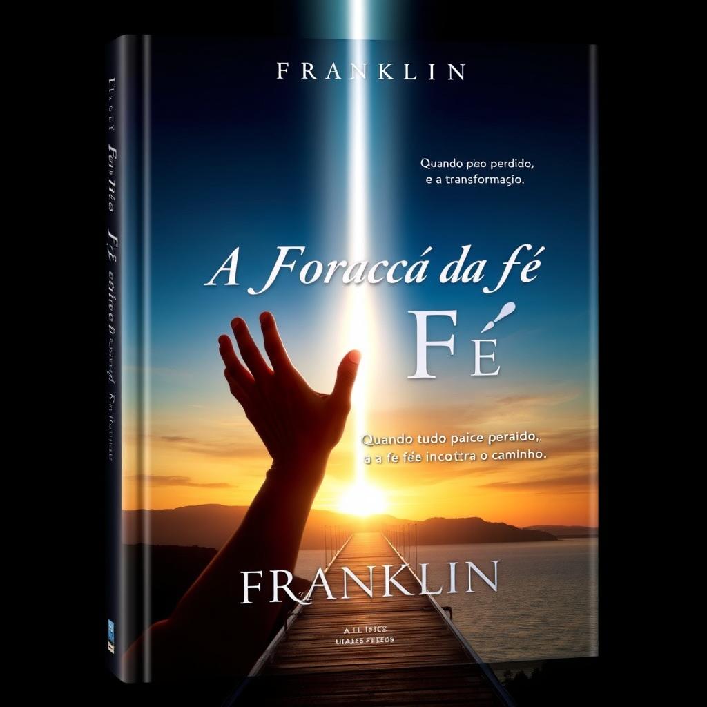 A captivating book cover design for 'A Força da Fé - Um Caminho para a Esperança e a Transformação' by Franklin