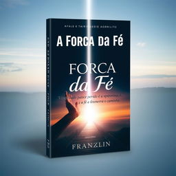 A captivating book cover design for 'A Força da Fé - Um Caminho para a Esperança e a Transformação' by Franklin