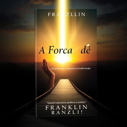 A captivating book cover design for 'A Força da Fé - Um Caminho para a Esperança e a Transformação' by Franklin