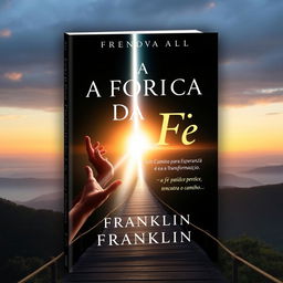 A captivating book cover design for 'A Força da Fé - Um Caminho para a Esperança e a Transformação' by Franklin