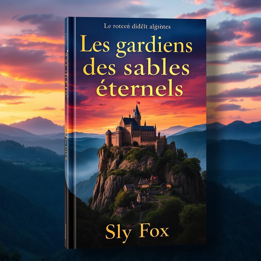 A captivating book cover for 'Les gardiens des sables éternels' by Sly Fox