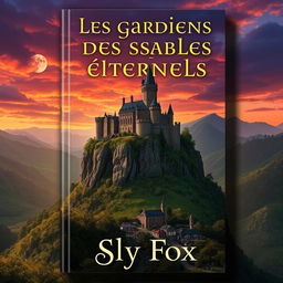 A captivating book cover for 'Les gardiens des sables éternels' by Sly Fox
