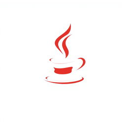 A flat icon style representation of the Java logo, characterized by its simplicity and clean lines