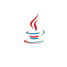 A flat icon style representation of the Java logo, characterized by its simplicity and clean lines