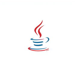 A flat icon style representation of the Java logo, characterized by its simplicity and clean lines
