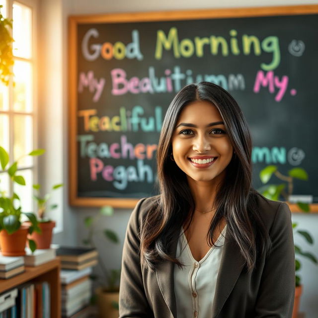 A warm and inviting scene with soft morning light coming through a window