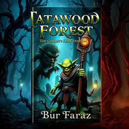 A captivating book cover for 'Tatawood Forest: The Goblin's Dark Dominion' by Sir Faraz