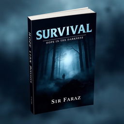 A captivating book cover for the title 'Survival: Hope in the Darkness' by Sir Faraz
