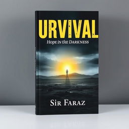 A captivating book cover for 'Survival: Hope in the Darkness' by Sir Faraz (2025)