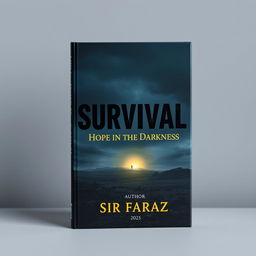 A captivating book cover for 'Survival: Hope in the Darkness' by Sir Faraz (2025)