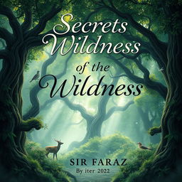 A captivating book cover design for the title 'Secrets of the Wildness' by Sir Faraz (2025)