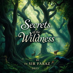 A captivating book cover design for the title 'Secrets of the Wildness' by Sir Faraz (2025)