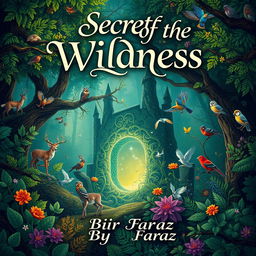 A captivating book cover design for the title "Secrets of the Wildness" by Sir Faraz (2025)
