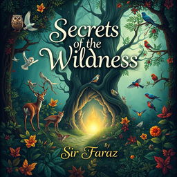 A captivating book cover design for the title "Secrets of the Wildness" by Sir Faraz (2025)