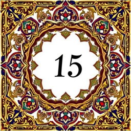 A beautiful Islamic geometric frame featuring intricate patterns