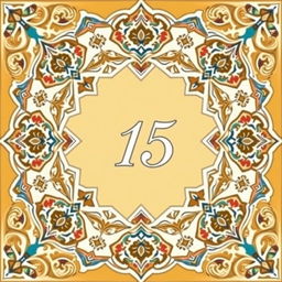 A beautiful Islamic geometric frame featuring intricate patterns