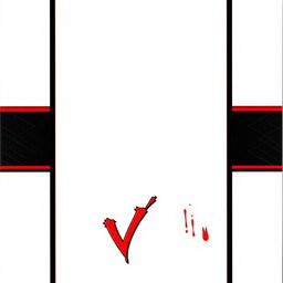 A blank trading card template featuring a clean design with thin black and red borders