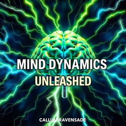 A realistic image of a vibrant brain intertwined with electric energy, surrounded by abstract patterns that symbolize thought and creativity