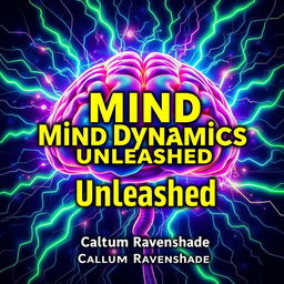 A realistic image of a vibrant brain intertwined with electric energy, surrounded by abstract patterns that symbolize thought and creativity