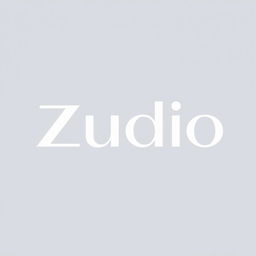 A modern and clean logo design for Zudio, encapsulating a youthful and fashionable ethos