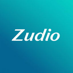 A modern and clean logo design for Zudio, encapsulating a youthful and fashionable ethos