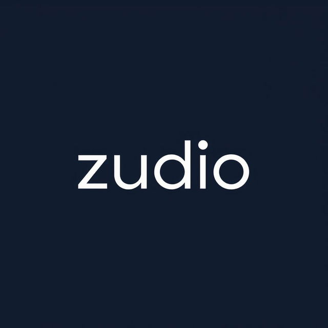 A modern and clean logo design for Zudio, encapsulating a youthful and fashionable ethos