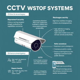 The advantages of CCTV camera systems, including enhanced security, crime deterrence, real-time monitoring capabilities, evidence collection for investigations, and improved employee productivity