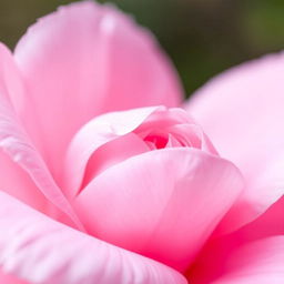 A close-up artistic representation of a flower with soft pink petals, symbolizing beauty and femininity